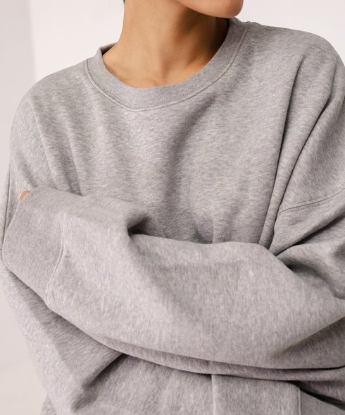 Women's Cropped Oversized Sweatshirt